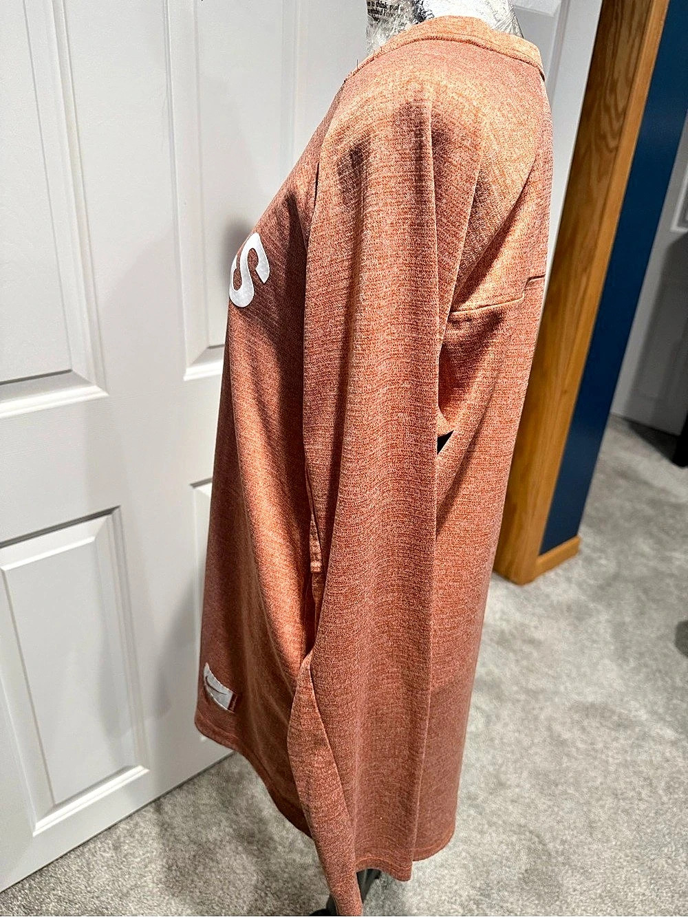 Nike Texas Longhorns Therma-FIT Long Sleeve Tee Orange - Picture 8 of 8